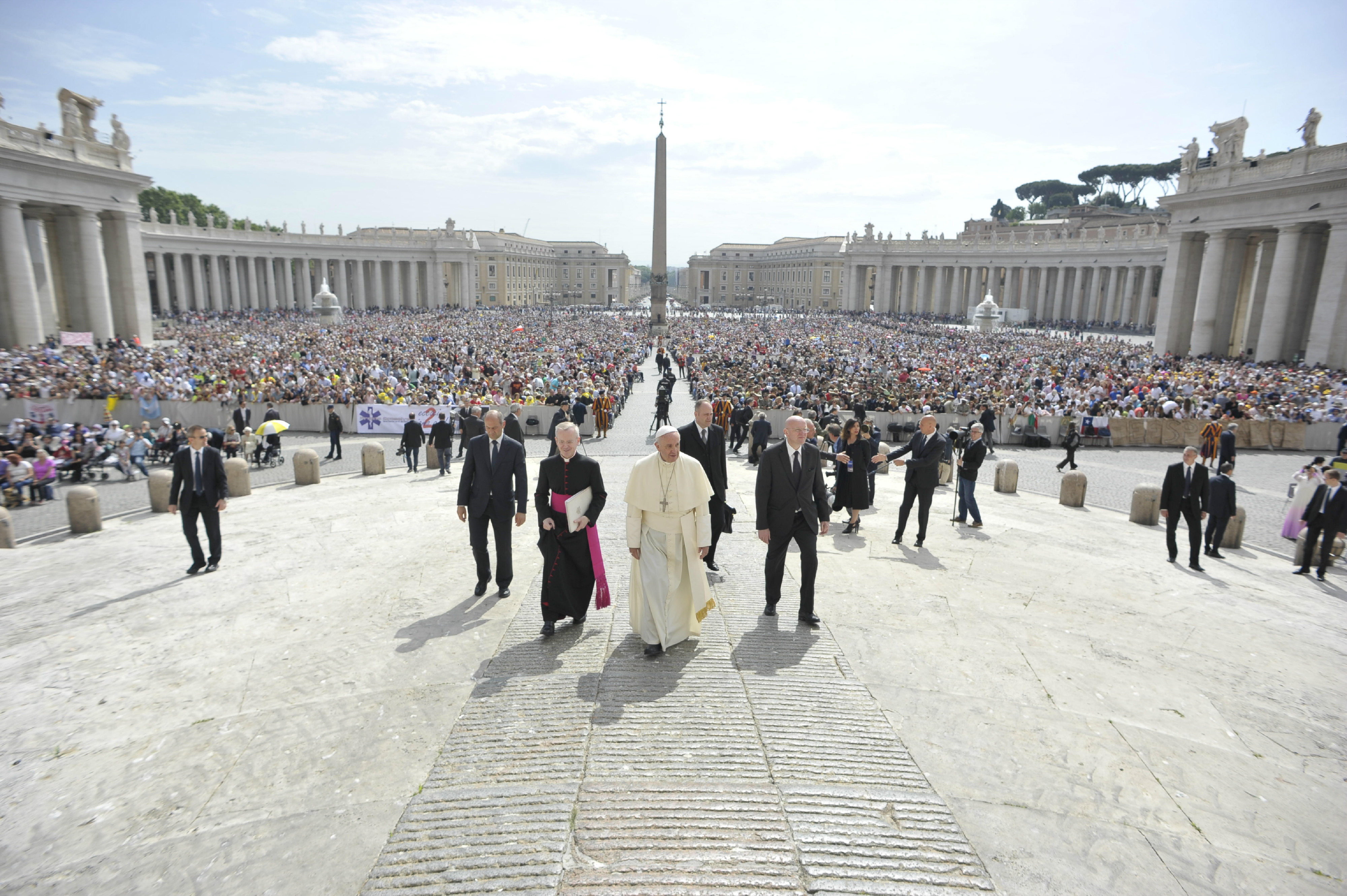 Pope Francis during the General Audience of Wednesday 20th of May 2015