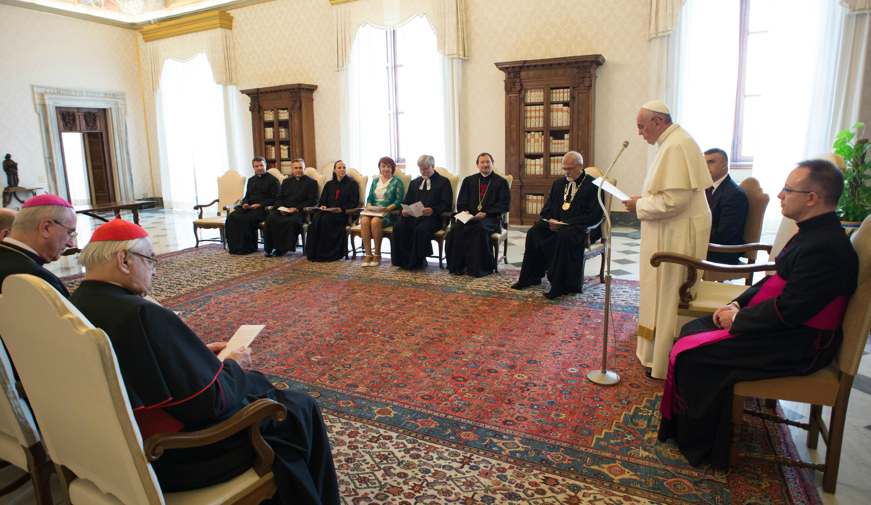 Pope meets with representatives of the Czechoslovak Hussite Church and the Evangelical Church of Czech Brethren