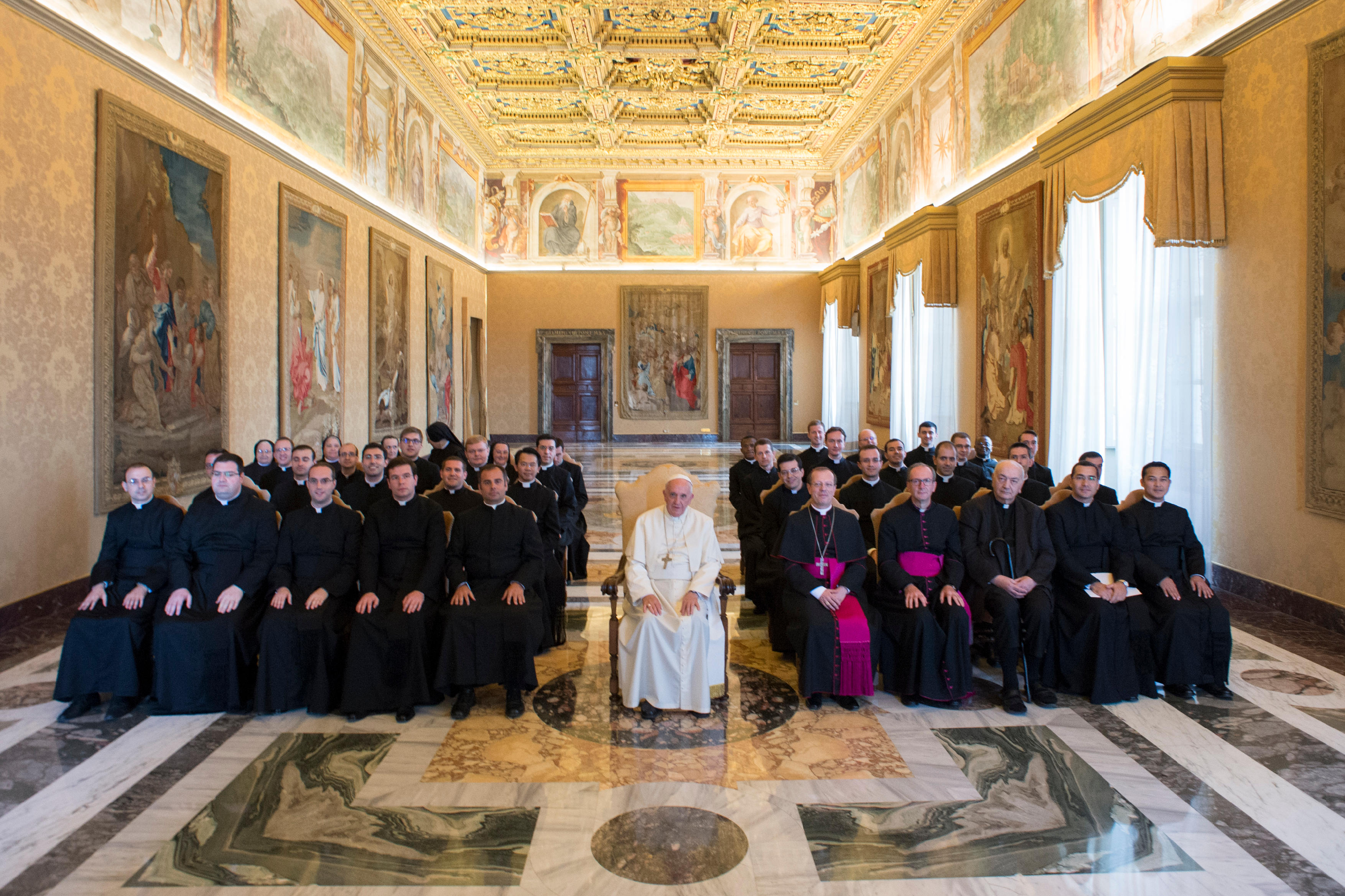 Pope Francis receives the Pontifical Ecclesiastical Academy