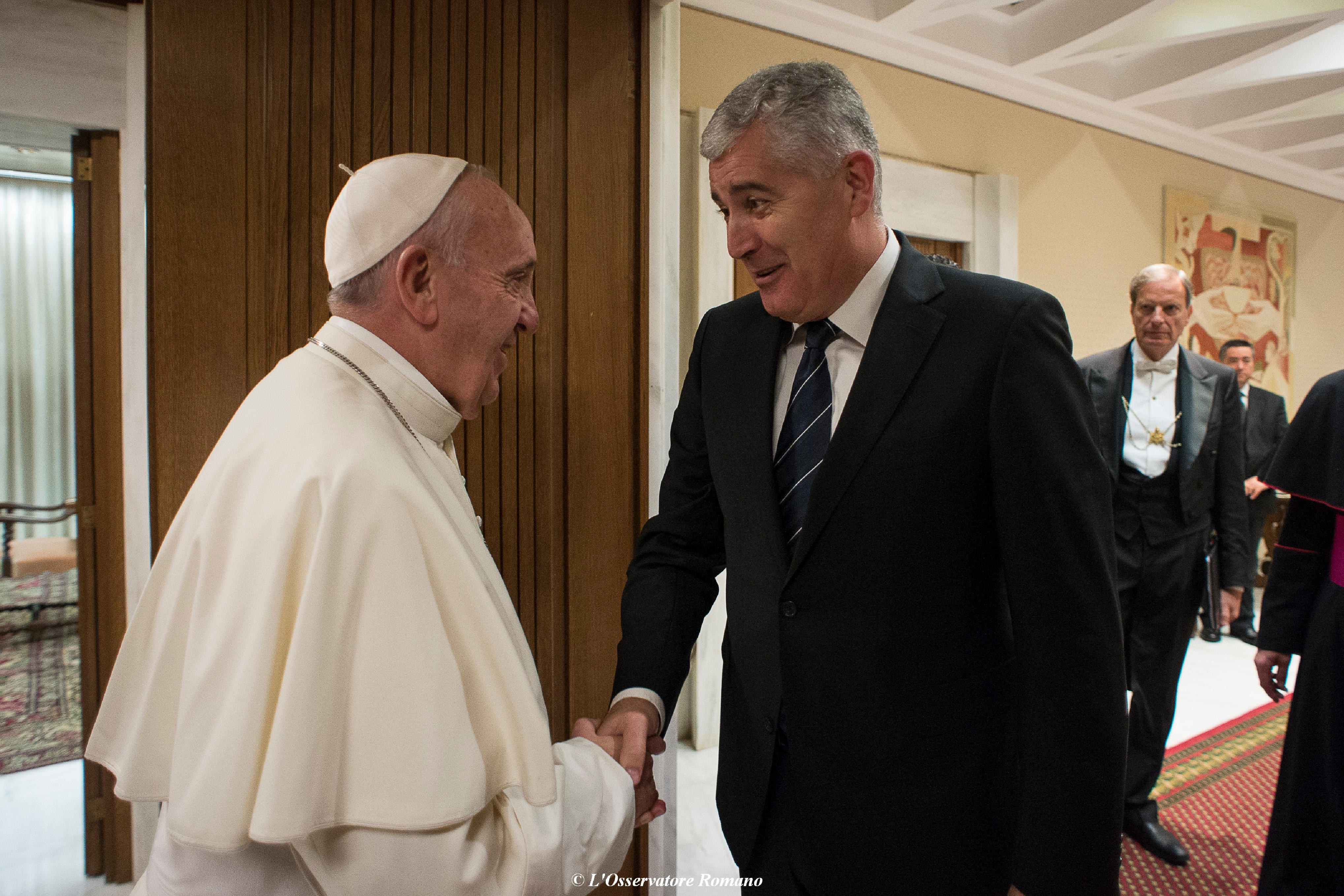 Pope Francis receives the Chairman of the Presidency of Bosnia and Herzegovina