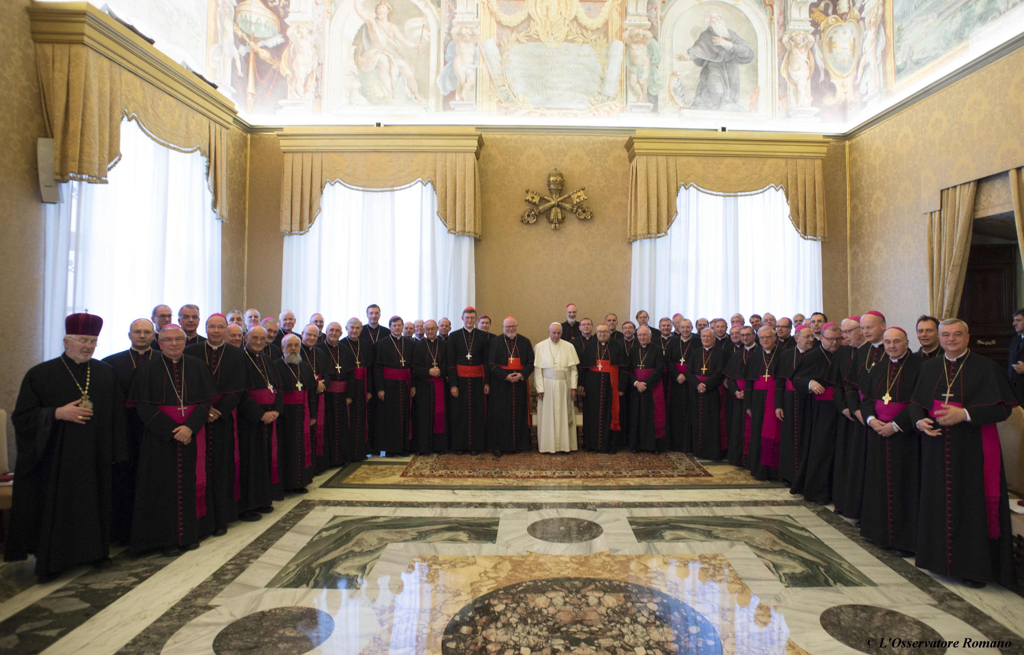 Pope Francis receives the German bishops during their visit "ad limina apostolorum"