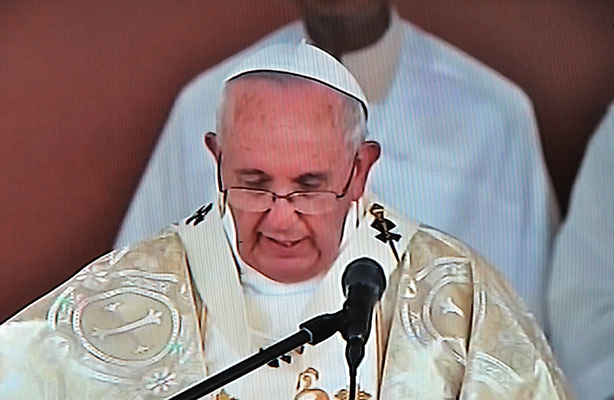 Pope Francis in the homily at Los Samanes