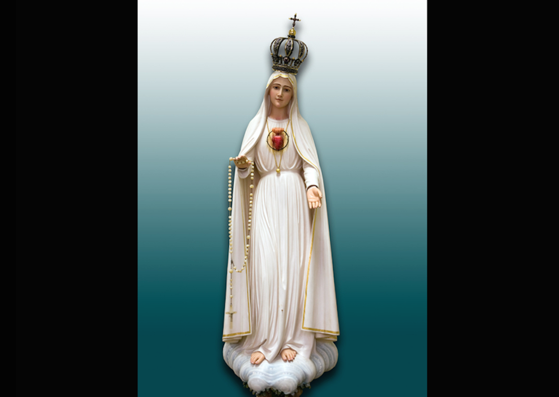 Statue of Our Lady of Fatima in the Portugal sanctuary