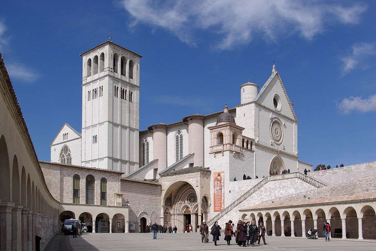 The Lower and Upper basilicas and the portico