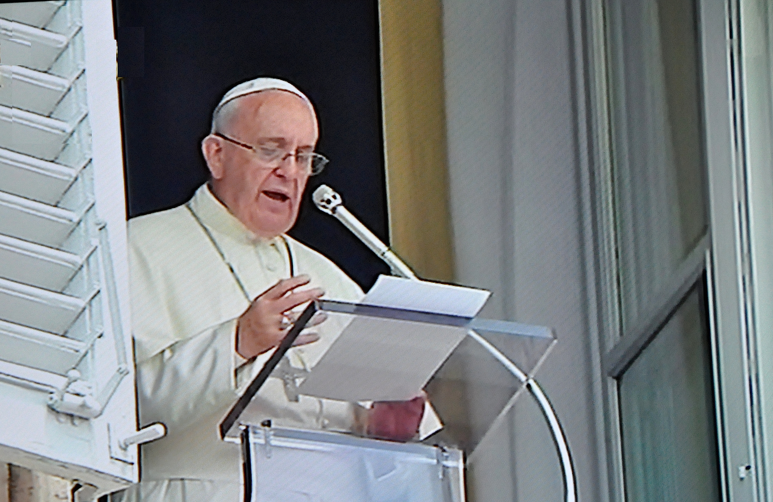 Pope Francis pray the angelus Sunday 14 june 2015