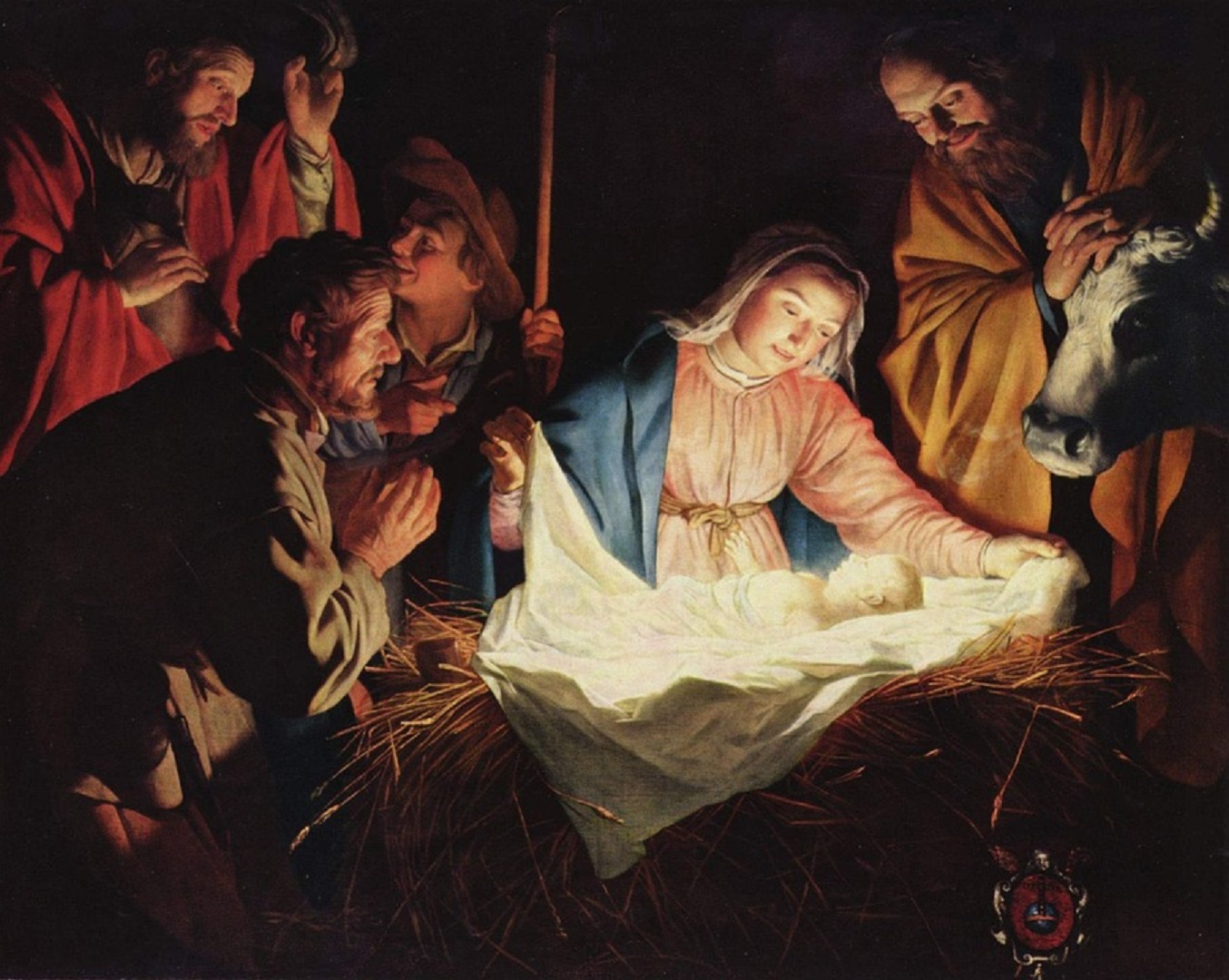 Nativity scene - Gerard van Honthorst (1592 - 1656)