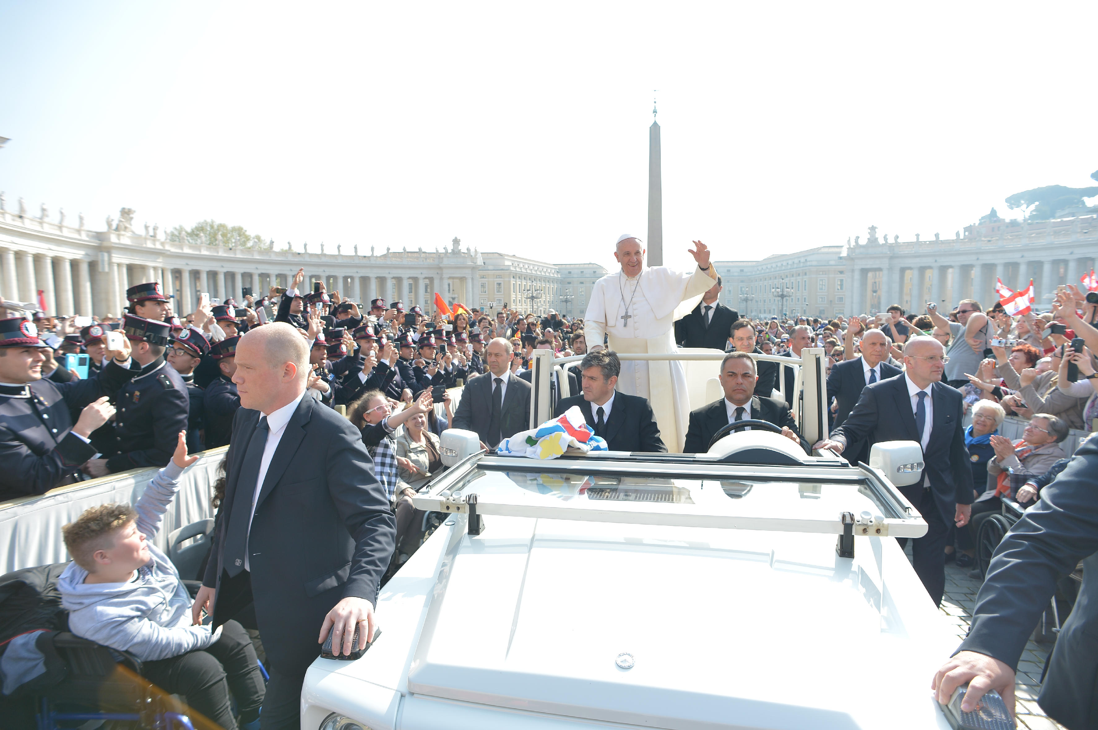 Pope Francis during the Wednesday General audience (Archive)