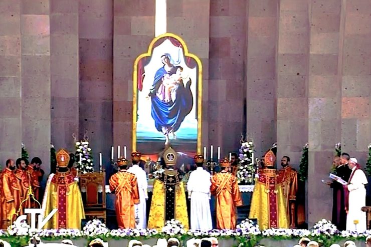 Divine Liturgy in Armenian Apostolic Cathedral - CTV Screenshot