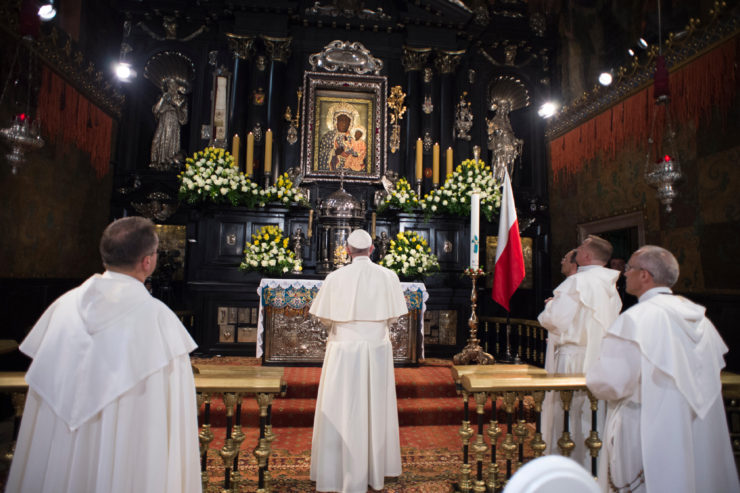 Pope Francis in Jasna Gora, 2016 © L'Osservatore Romano