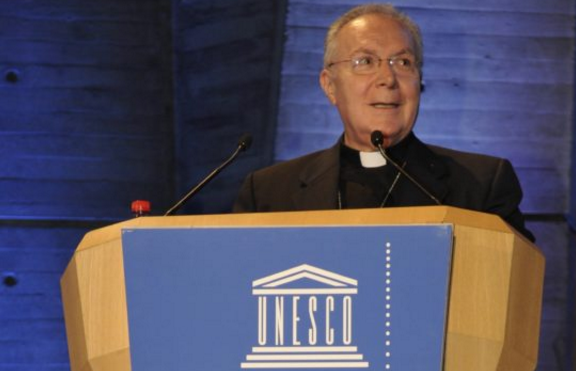 Archbishop Francesco Follo, courtesy of the Holy See Mission , UNESCO