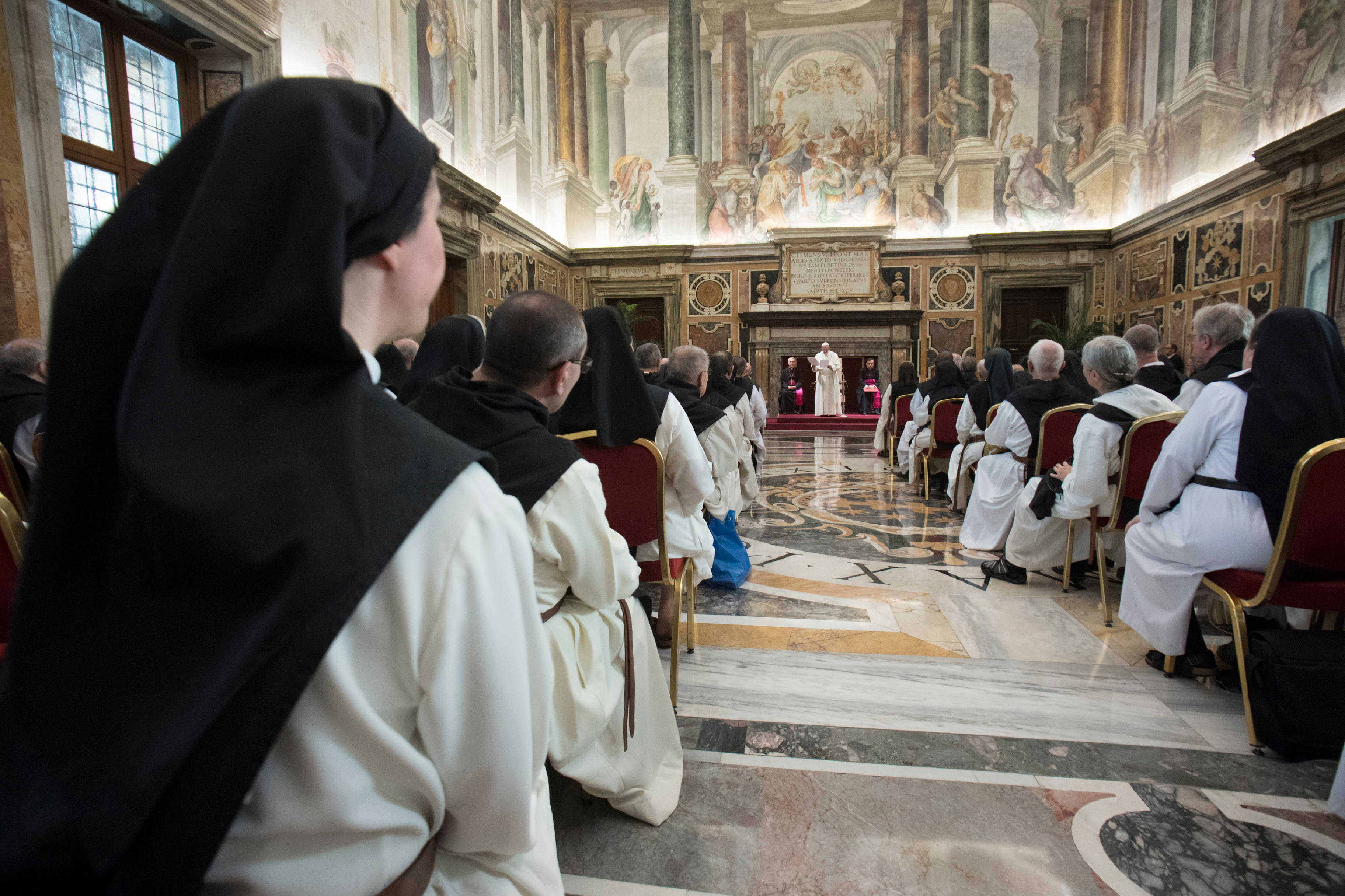 Pope with Order of the Cistercians of the Strict Observance © L'Osservatore Romano