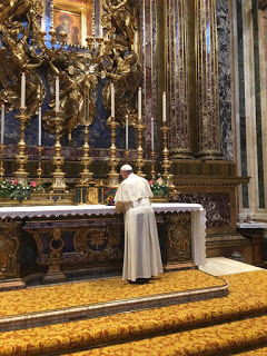 Pope at St. Mary Major © L'Osservatore Romano