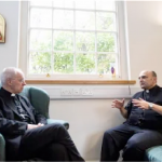 World leader of Canterbury Anglicans meets with Catholic priest from Gaza