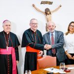Pope’s Secretary of State visits Brazilian President and presides over opening of Brazilian Episcopate Assembly