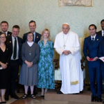 Pope Francis received in audience a group of CEOs of major companies and banks