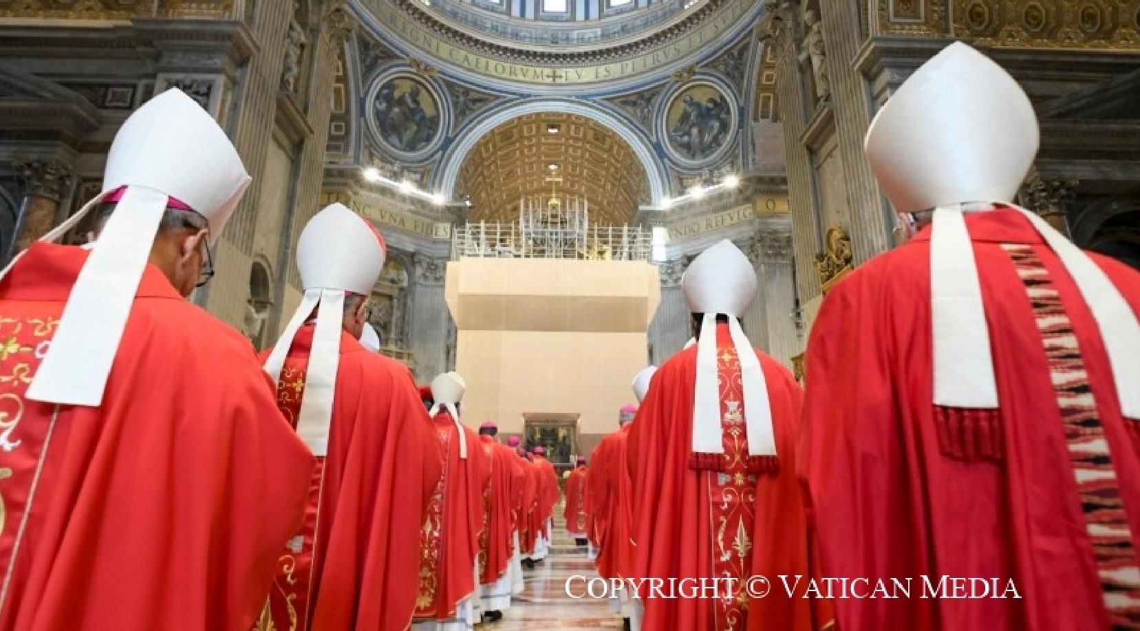 Pope participated in the Eucharistic concelebration during which 42 metropolitan archbishops received the pallium