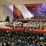 Choirs from around the world arrive at the Vatican to meet with the Pope
