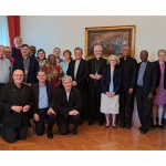 group of theologians (women and men, bishops, priests, consecrated men and women, and lay people) from different continents worked on the 107 reports from the Bishops' Conferences