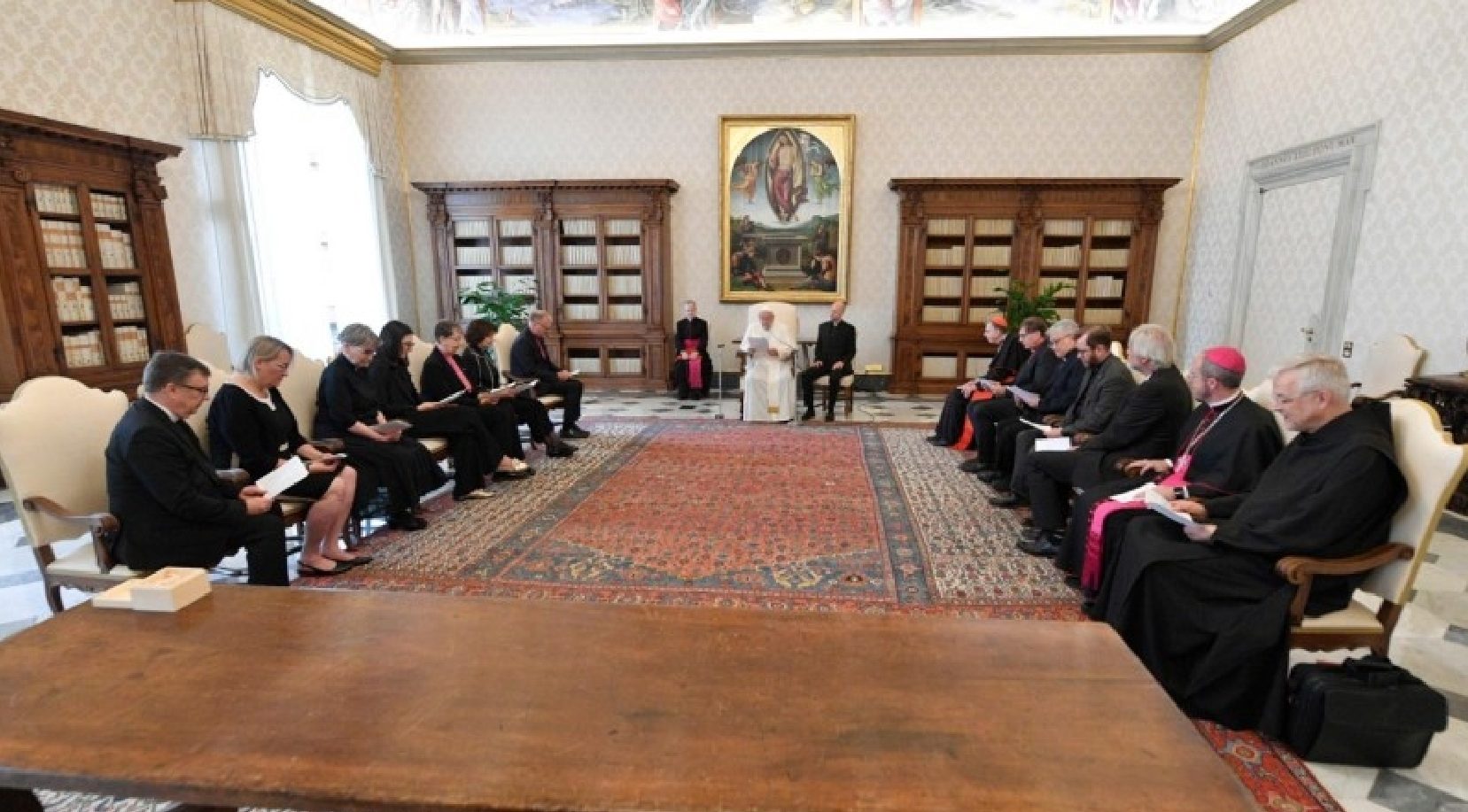 Pope Francis received in audience a delegation from the Lutheran World Federation