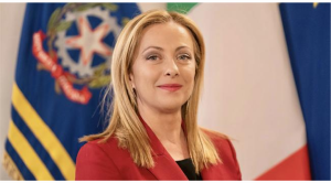 The Italian Prime Minister, Giorgia Meloni