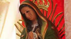 alleged case has occurred of an image of the Virgin of Guadalupe weeping blood