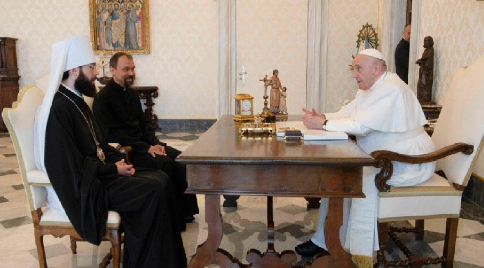 This is the fourth occasion in which the Second in the Hierarchy of the Russian Orthodox meets with the Holy Father.
