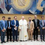 Pope Francis received a group of representatives from the Afghan Muslim community in Italy