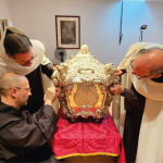 Accessing the silver urn that holds Santa Teresa’s body is a complex endeavor.