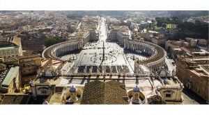 Encircled by the imposing Leonine Walls, the Vatican City’s borders stretch approximately 3.2 kilometers, marking the boundary between the state and Italy.