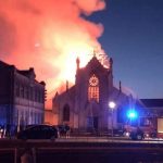 The blaze, which reduced much of the 19th-century neo-Gothic structure to ruins, claimed the iconic bell tower, roof, and the main nave