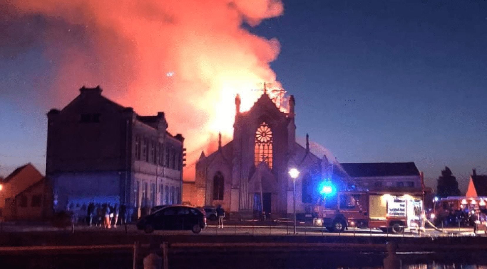 The blaze, which reduced much of the 19th-century neo-Gothic structure to ruins, claimed the iconic bell tower, roof, and the main nave