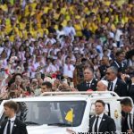 Pope Francis presided over the Holy Mass in the “Gelora Bung Karno” Stadium of Jakarta before some 100,000 people.