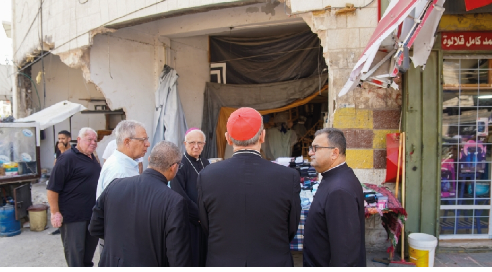 made a heartfelt visit to the Latin parish of Jenin to show support and assess the extensive damage caused by a recent ten-day Israeli military operation