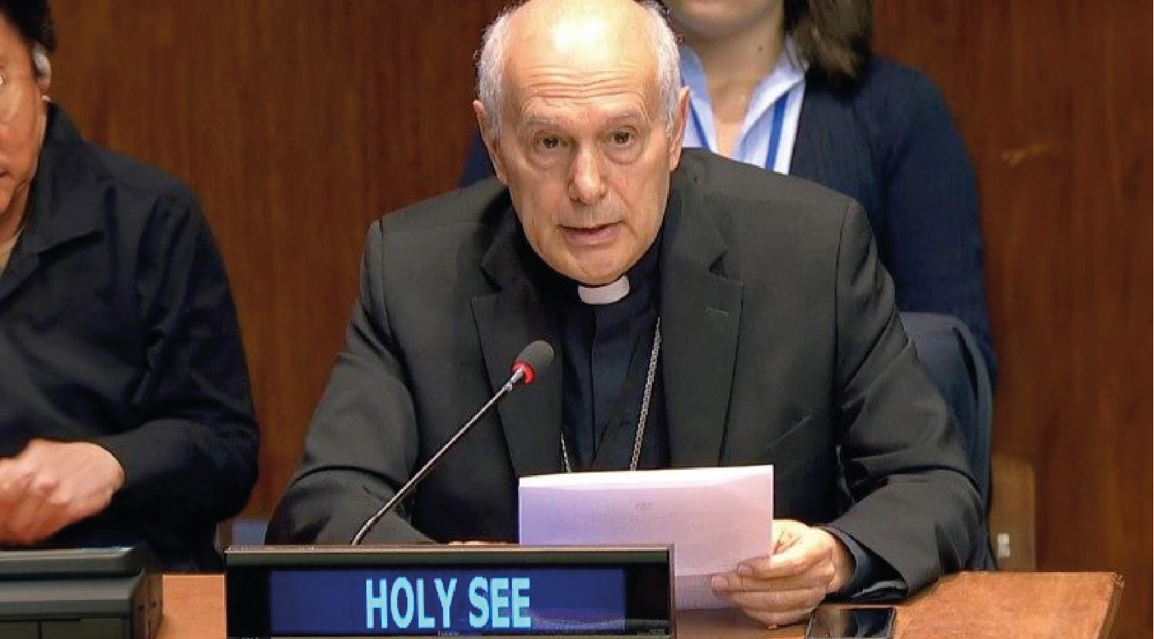 Archbishop Gabriele Caccia, the Holy See's permanent observer to the United Nations