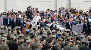 Pope Francis presided over the general audience in St. Peter’s Square