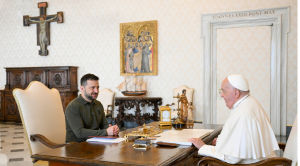 Ukraine’s President Volodymyr Zelensky had a private audience with Pope Francis in the Vatican