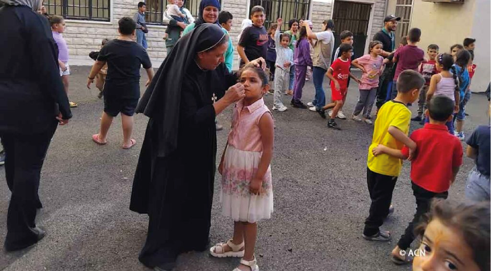 the 15 sisters of the Congregation of Our Lady of Good Help in Jabboulé have not only opened the doors of their convent, but also doors of the school