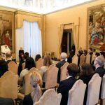 Pope Francis received in audience a delegation of ministers participating in the G7 on Inclusion and Disability in the Consistory Hall of the Holy See