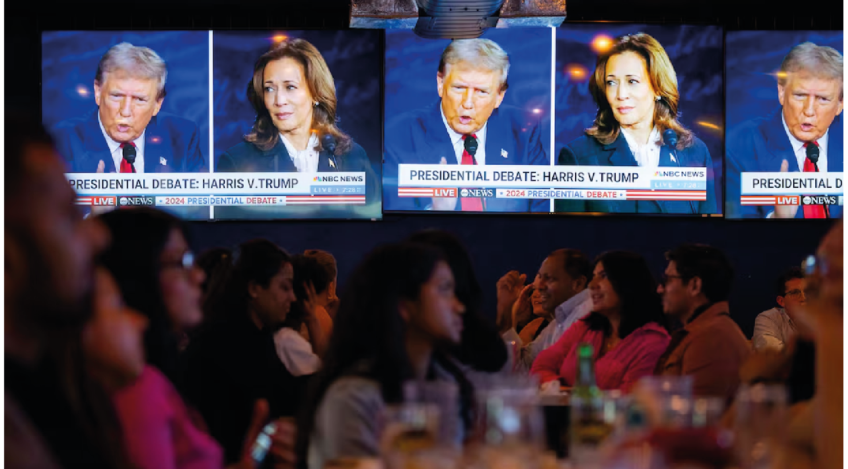 On abortion and immigration, Donald Trump and Kamala Harris seem to hold opposing positions