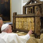 Historic: Pope Francis Venerates Personally Relic of the Chair of the Apostle Saint Peter