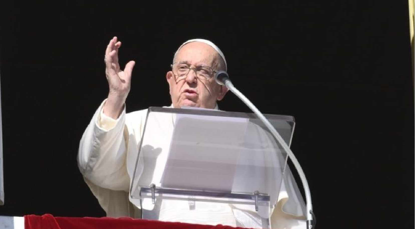 As usual, the Pope delivered his Sunday address before the Angelus