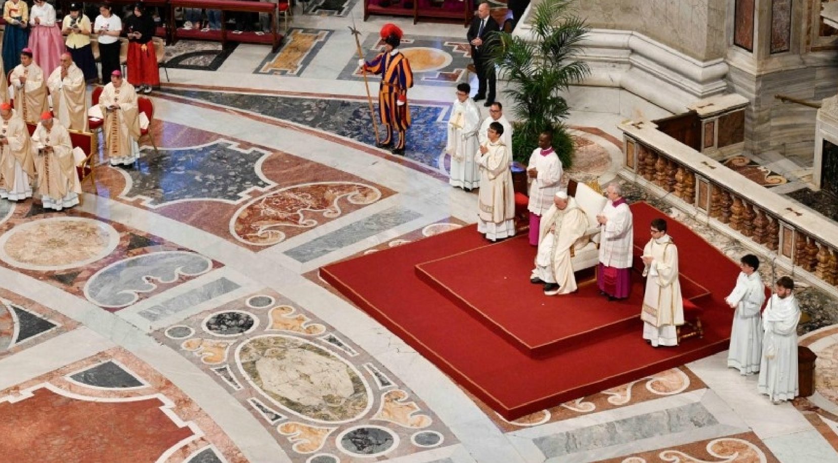 Pope Francis concelebrated Holy Mass in St. Peter's Basilica.