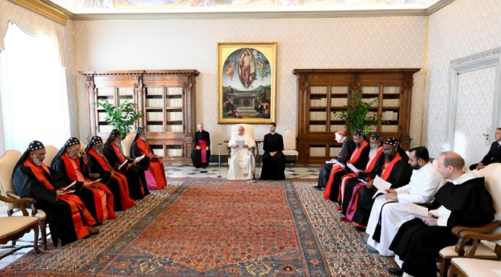 Pope Francis received in audience the leaders of the Mar Thoma Syrian Church from India