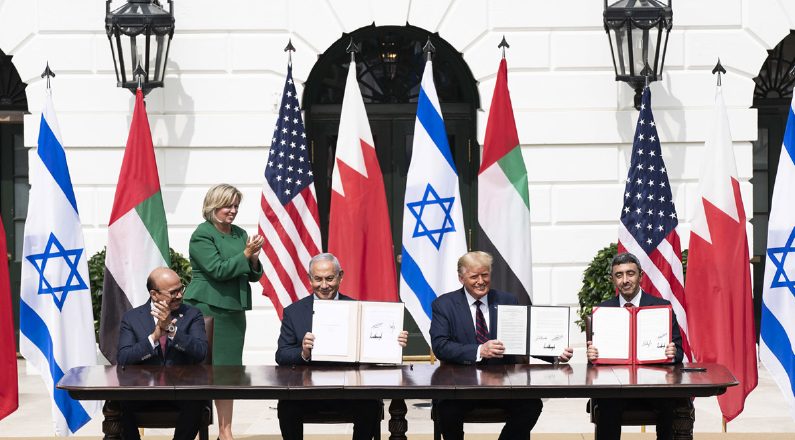 Abraham Agreements signed in 2020 during US President-elect Donald Trump's