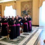 Pope Francis welcomed a group of 86 seminarians and their instructors from the ecclesiastical province of Toledo