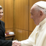 Zelenska met privately with Pope Francis