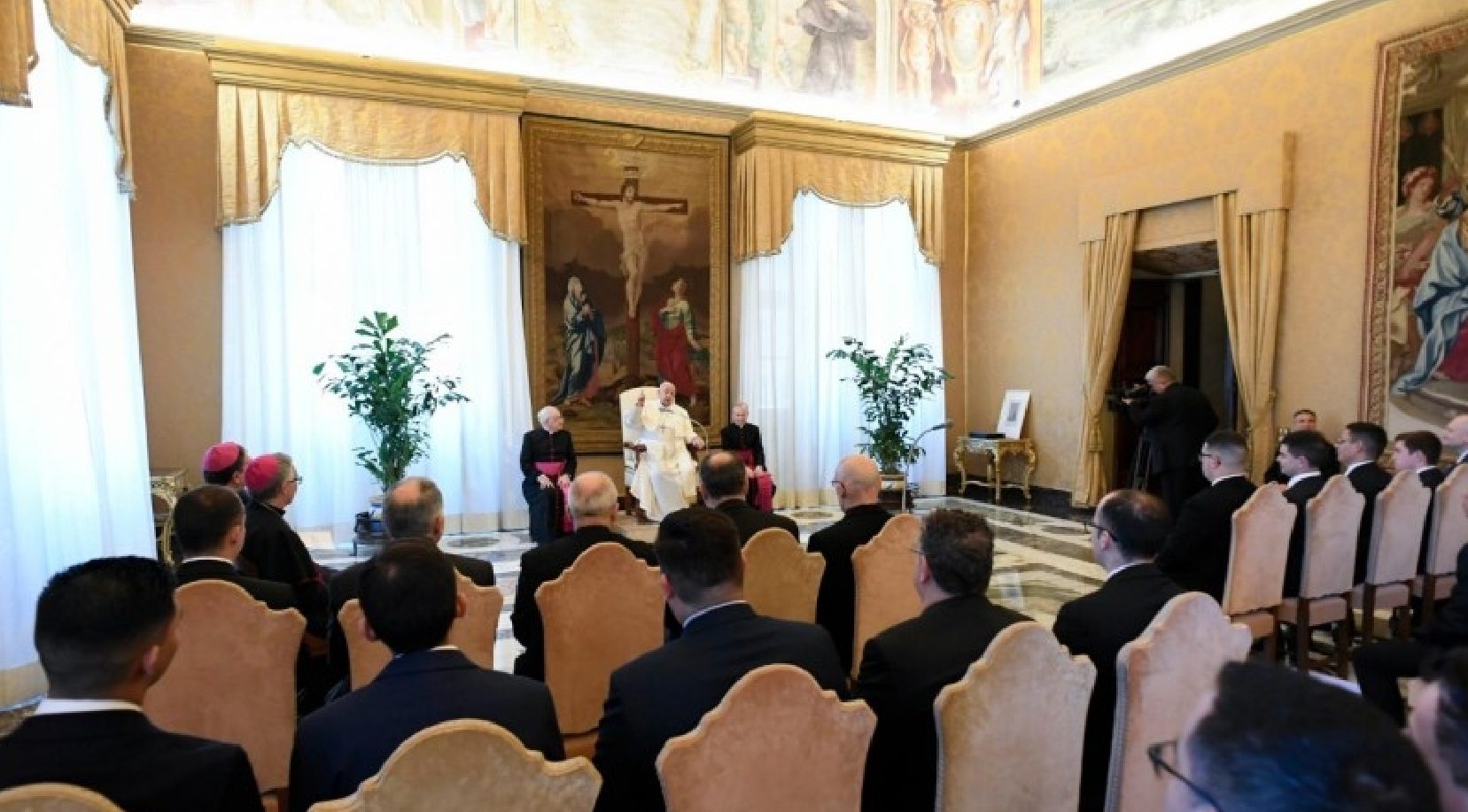 Pope Francis received in private audience seminarians and formators of the “Apostle James” Inter-Diocesan Seminary