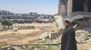 Father Gabriel Romanelli, the Argentine priest overseeing the sole Catholic parish in the region