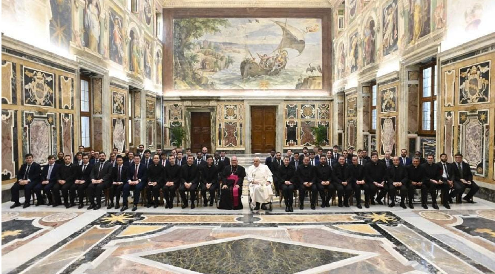 Pope Francis has chosen to begin the year by welcoming students from yet another Spanish seminary.