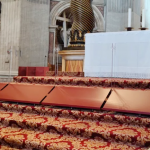 After repeated acts of desecration, this is how the main altar of the Vatican basilica is being secured